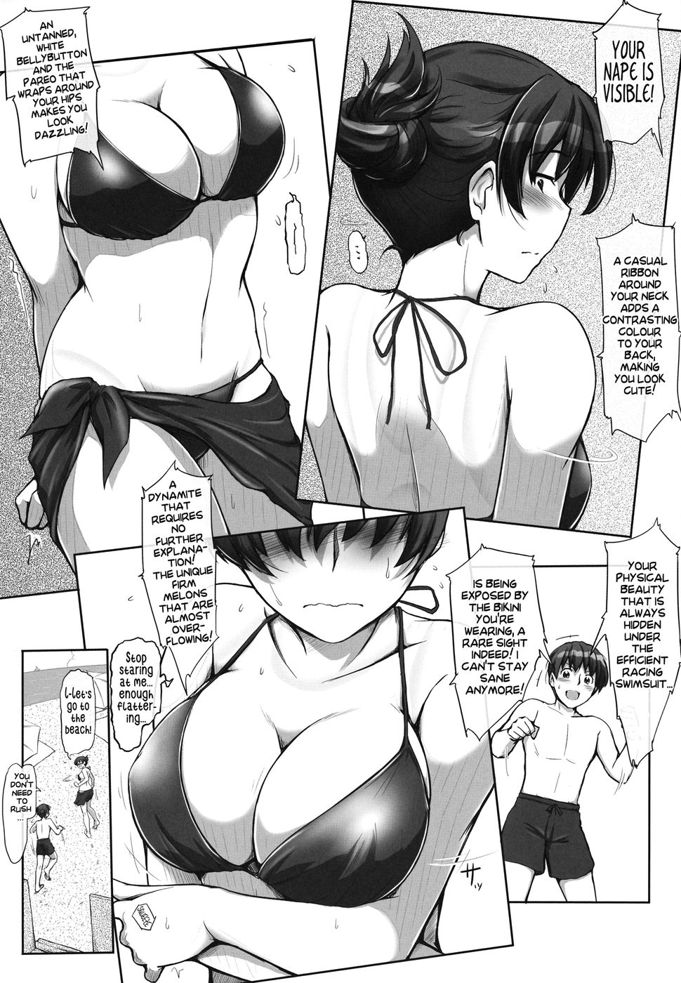 Hentai Manga Comic-X on the Beach-Read-3